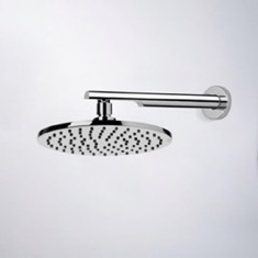 8 inch Round Chrome Rain Shower Head With Arm
